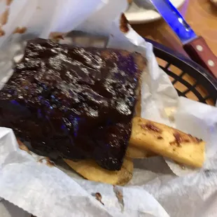 BBQ Rib (4) Appetizer with Steak Fríes