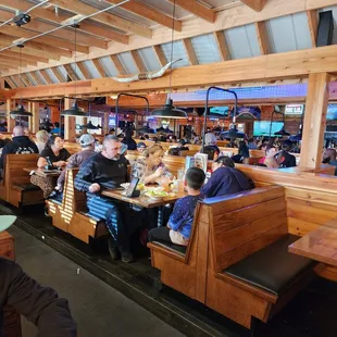 diners eating in a restaurant
