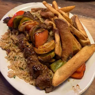 Steak Kabob* with Steak Fries