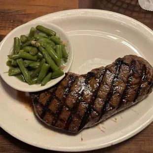 16oz Sirloin with Green Beans