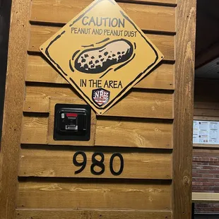 Allergen warning poster