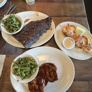 Ribs - THE BEST!!! Shrimp and bbq chicken