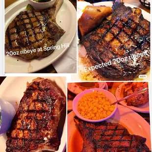 Our steak today was significantly smaller than what we had before at this location and normal expectations.