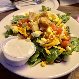 House Salad with homemade ranch dressing