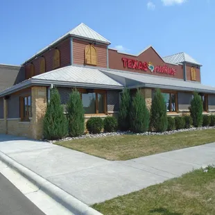 Outside of the restaurant, view looking southeast.
