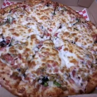 So many toppings and so much cheese, It's Awesome!