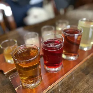 Sparking sake flight