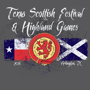 Texas Scottish Festival &amp; Highland Games 2106 T-Shirt Back