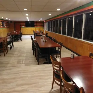 This is the back area where we can accommodate big parties.