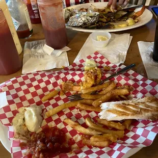 What's left of our plates!