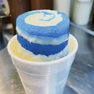 Blue Coconut with Cream