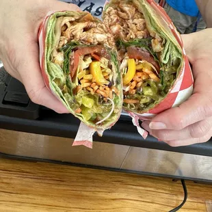 Shredded Chicken Wrap