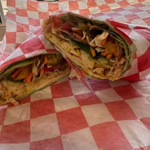 Chicken spinach wrap