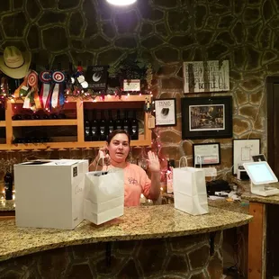 The VERY informative host and wine purchased !