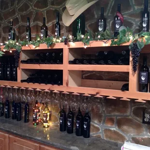 Some of the wine selection