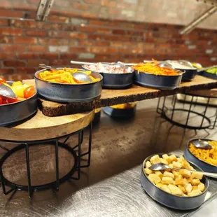 a variety of food on a table