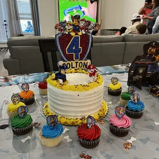 Yummy and beautiful cake/cupcakes! They were a big hit!