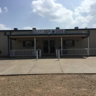 the front of the restaurant