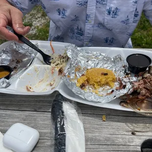 The remnants of an incredible meal.