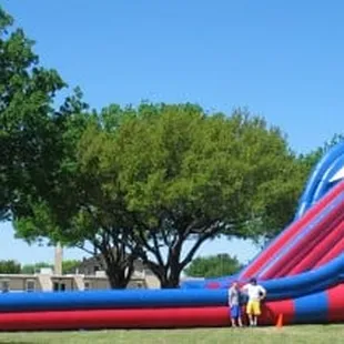 Game shown: Big Tex Waterslide - "The Biggest Portable Water Slide in Texas!"