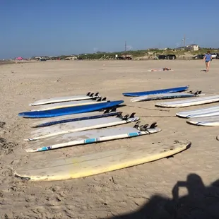 Plenty of boards for all the campers.