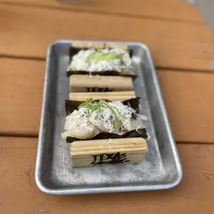 Scallop hand roll!!!!!!