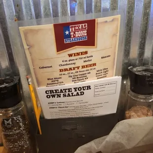 Create your own salad