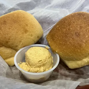 Rolls and cinnamon butter