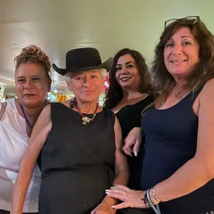 a group of women posing for a picture