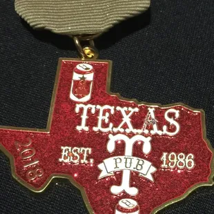 TEXAS T PUB FIESTA MEDAL 2018 avaiable at Bar $10