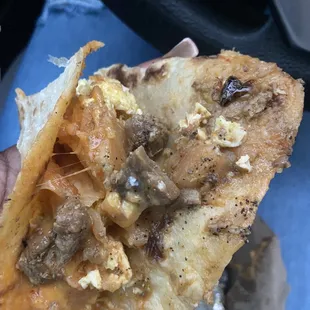 Taco with roach inside