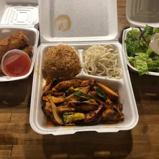 Take out...looks yummy...can't wait to dig in!