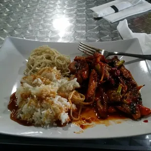 Spicy chicken teriyaki