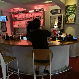 A shot of the bar.