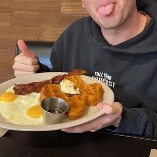 a man making a funny face