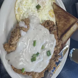 Chicken fried steak plate