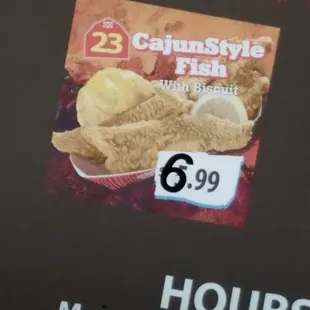 They raised the price of the catfish