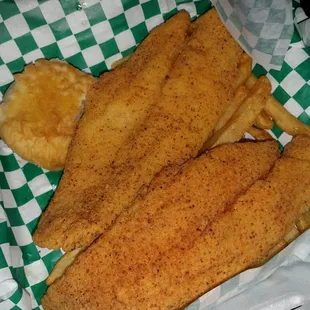 Cajun catfish meal