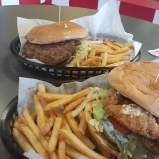 Tenderloin and dbl cheese burger