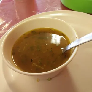 The charro beans are good.