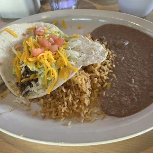 Soft taco lunch special