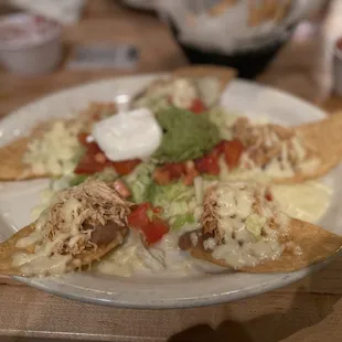 a plate of nachos