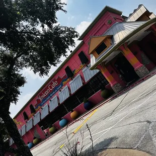 outside