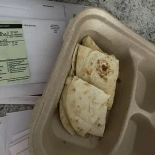 Bad quesadilla for $14.99