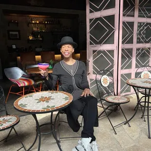 Enjoying the sun and view!