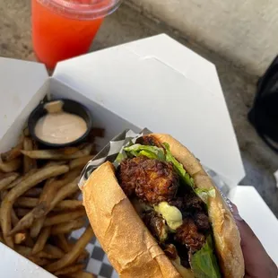 Mad Rooster (Spicy Fried Chicken) Sandwich