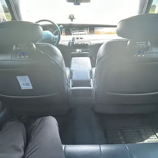 Back seat (center row of Small Limo)