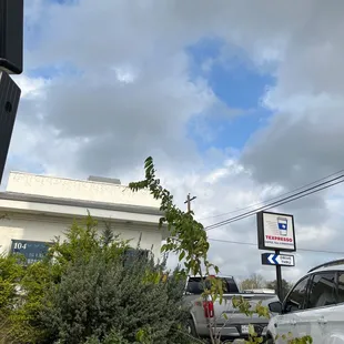 Sign and building