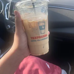 Iced caramel machiatto