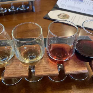 Estate wine flight